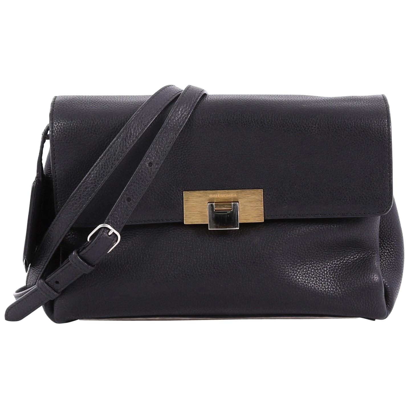 Balenciaga Le Dix Soft Courrier Bag Leather Small at 1stDibs