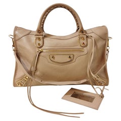 Balenciaga Vintage - Nylon Travel Bag - Brown Beige - Leather and Canvas  Handbag - Luxury High Quality - Avvenice