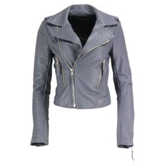 Balenciaga Leather Biker Jacket FR 38 UK 10 
