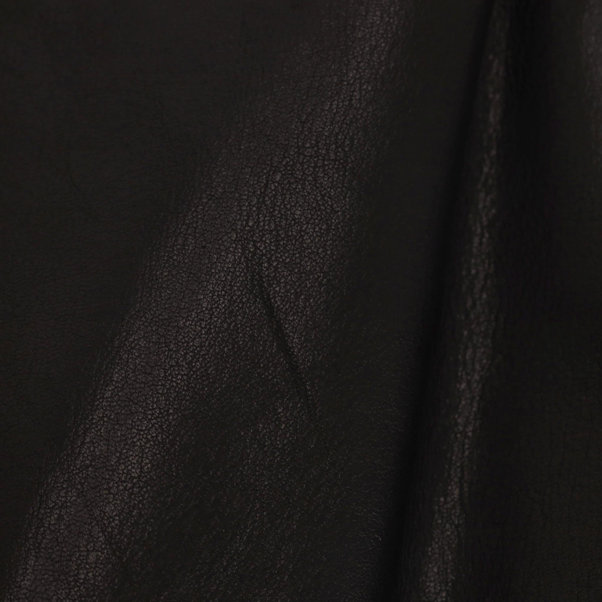 Balenciaga Leather Godet Skirt 7