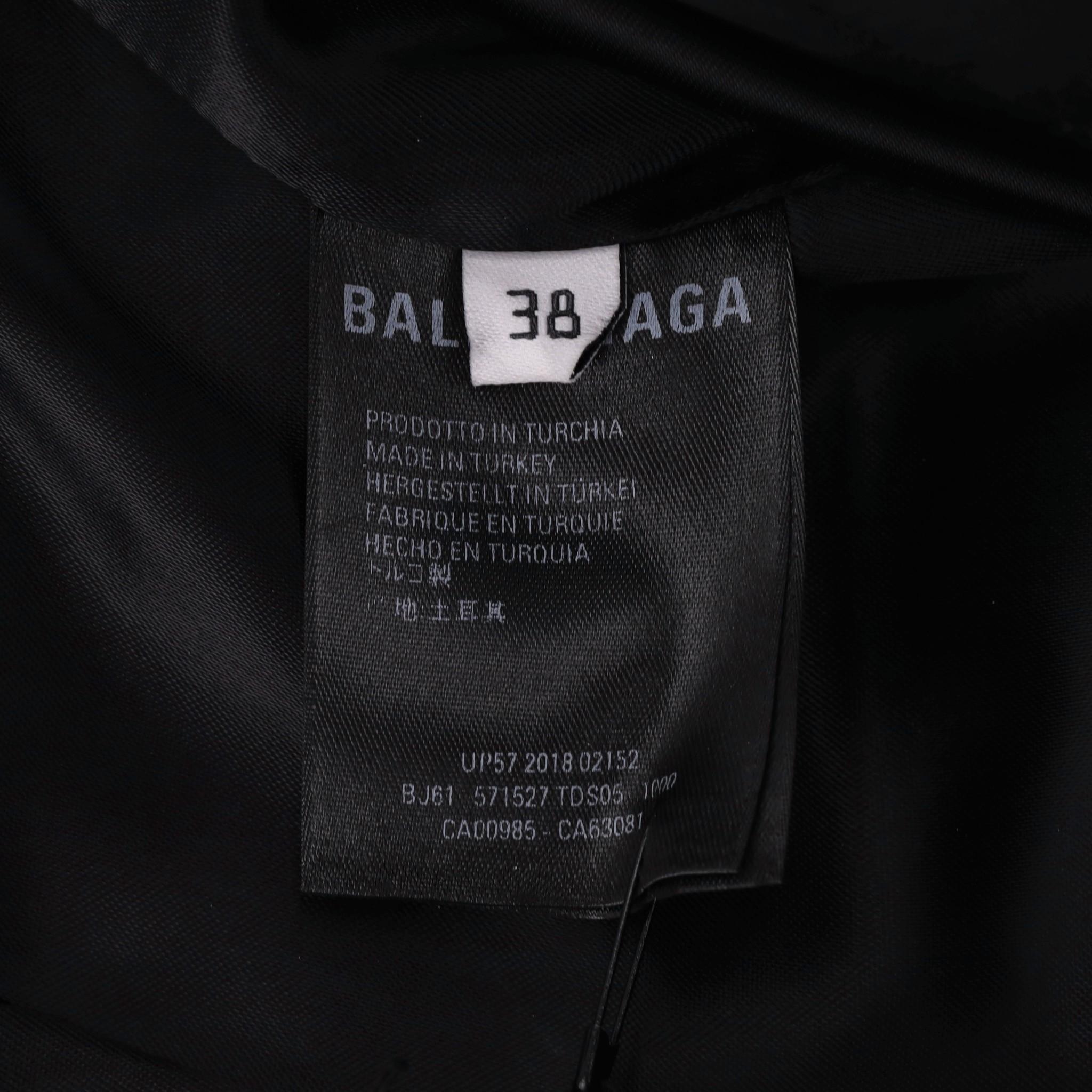 Balenciaga Leather Godet Skirt 2
