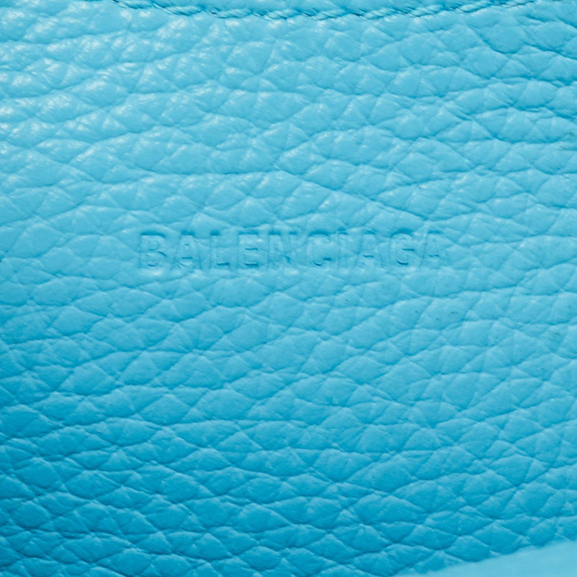 Balenciaga Light Blue Leather Mini Neo Classic Bag 6