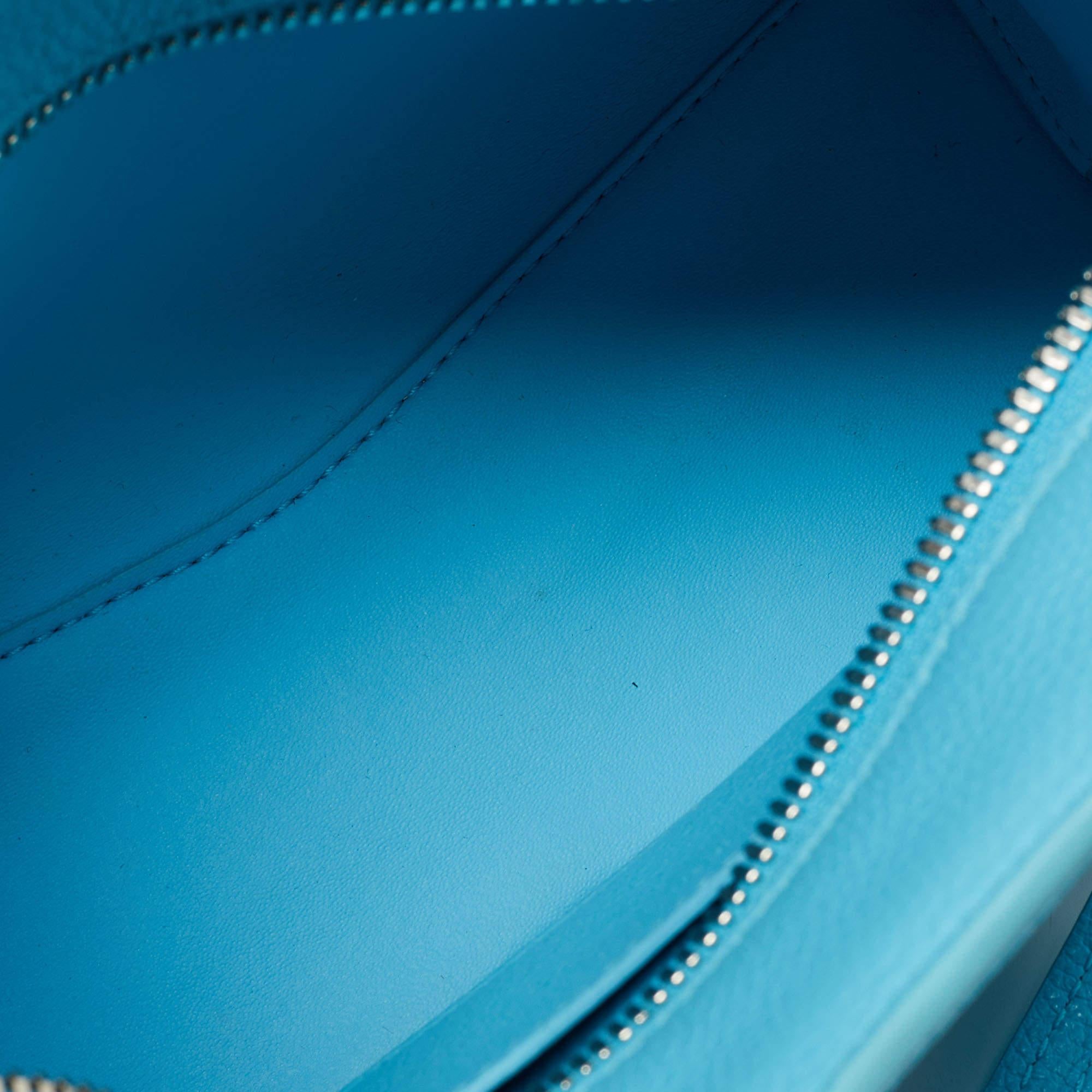Balenciaga Light Blue Leather Mini Neo Classic Bag 7