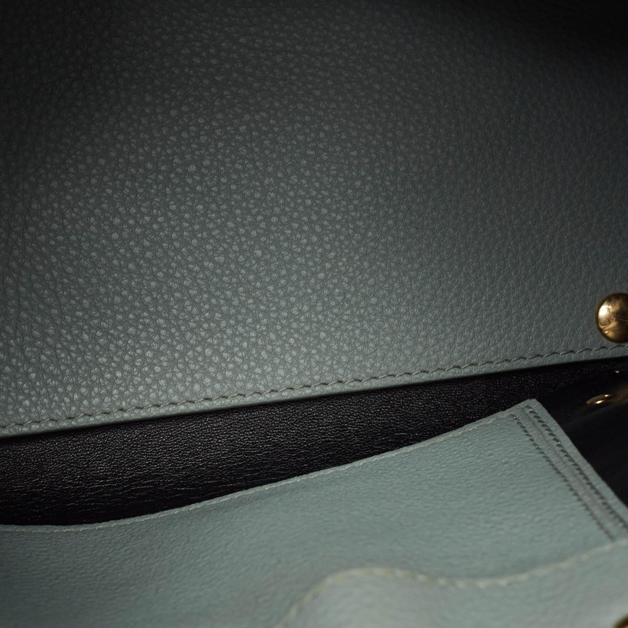 Balenciaga Light Green Leather Mini Papier A4 Tote 6