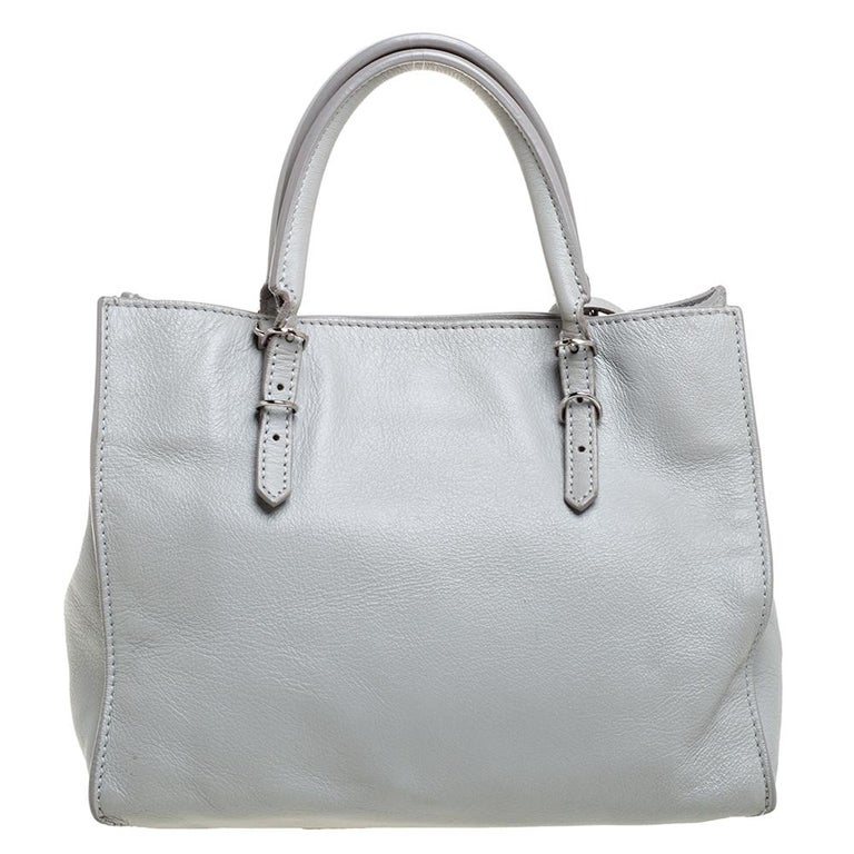 Papier leather tote Balenciaga Grey in Leather - 26487590
