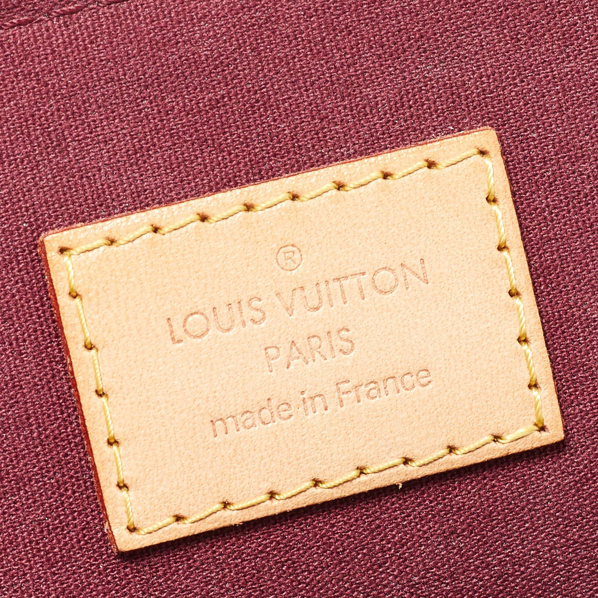 Louis Vuitton Amarante Monogram Vernis Alma PM Bag 1