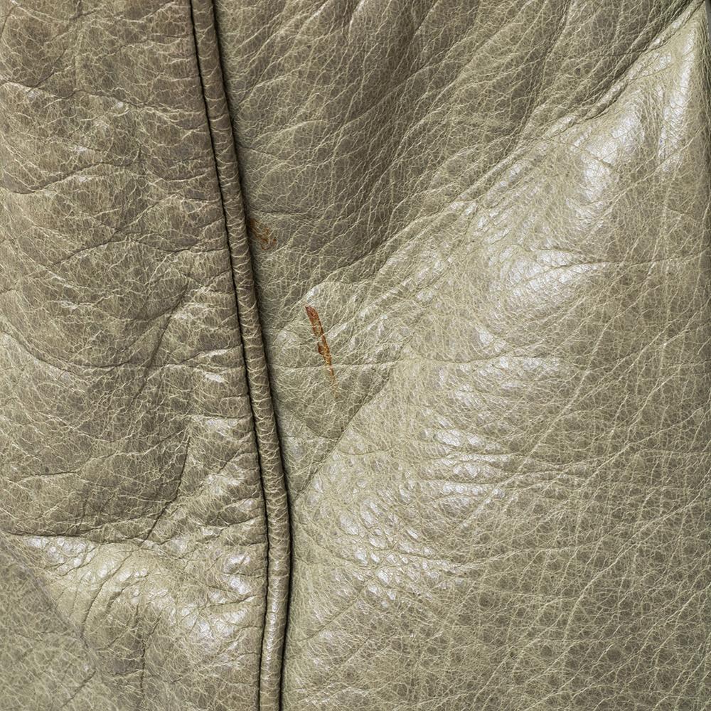 Balenciaga Light Olive Leather Motorcycle City Bag 2