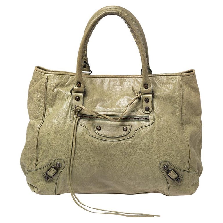 balenciaga motorcycle bag olive