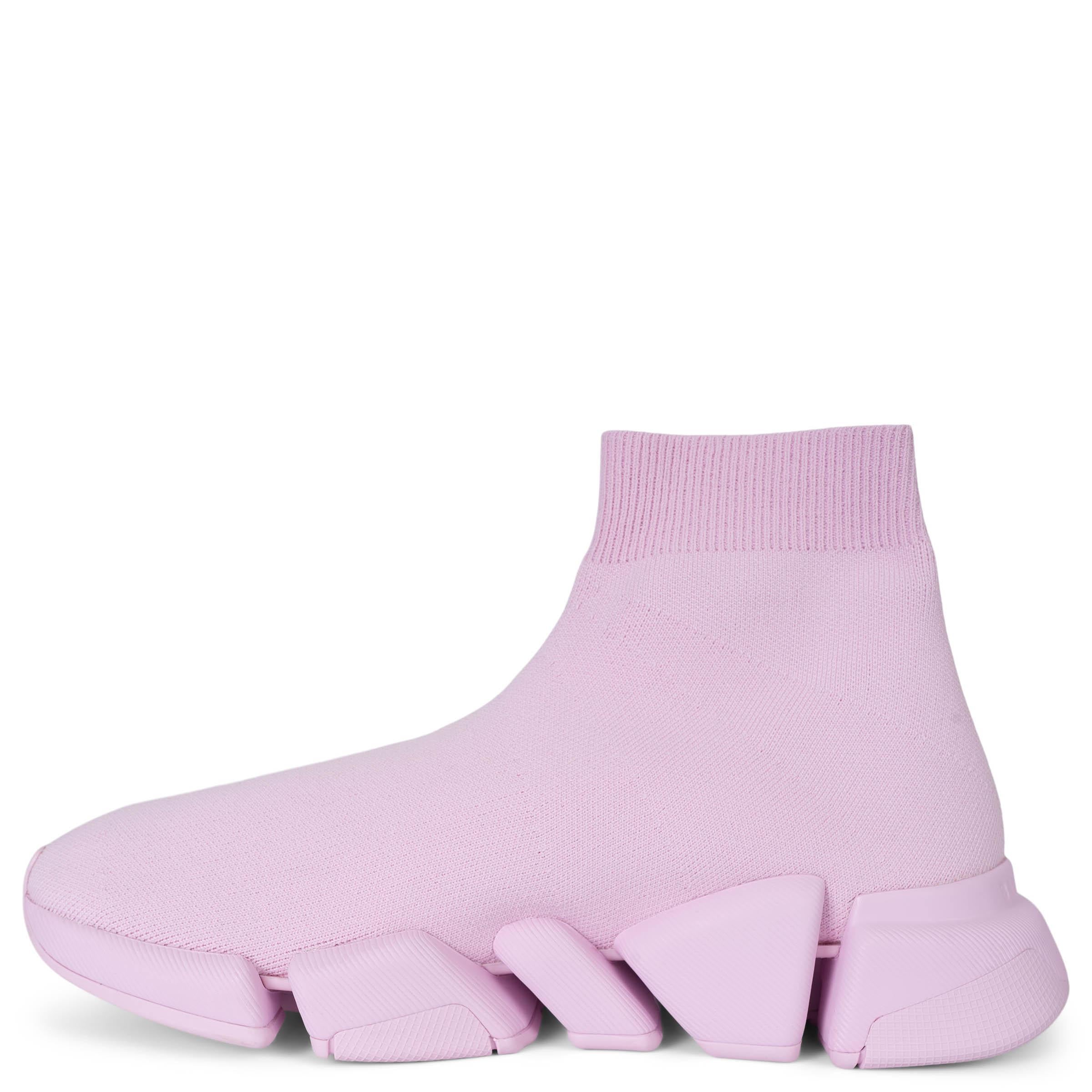 Pink BALENCIAGA light pink 2020 SPEED 2.0 SOCK Sneakers Shoes 38 For Sale