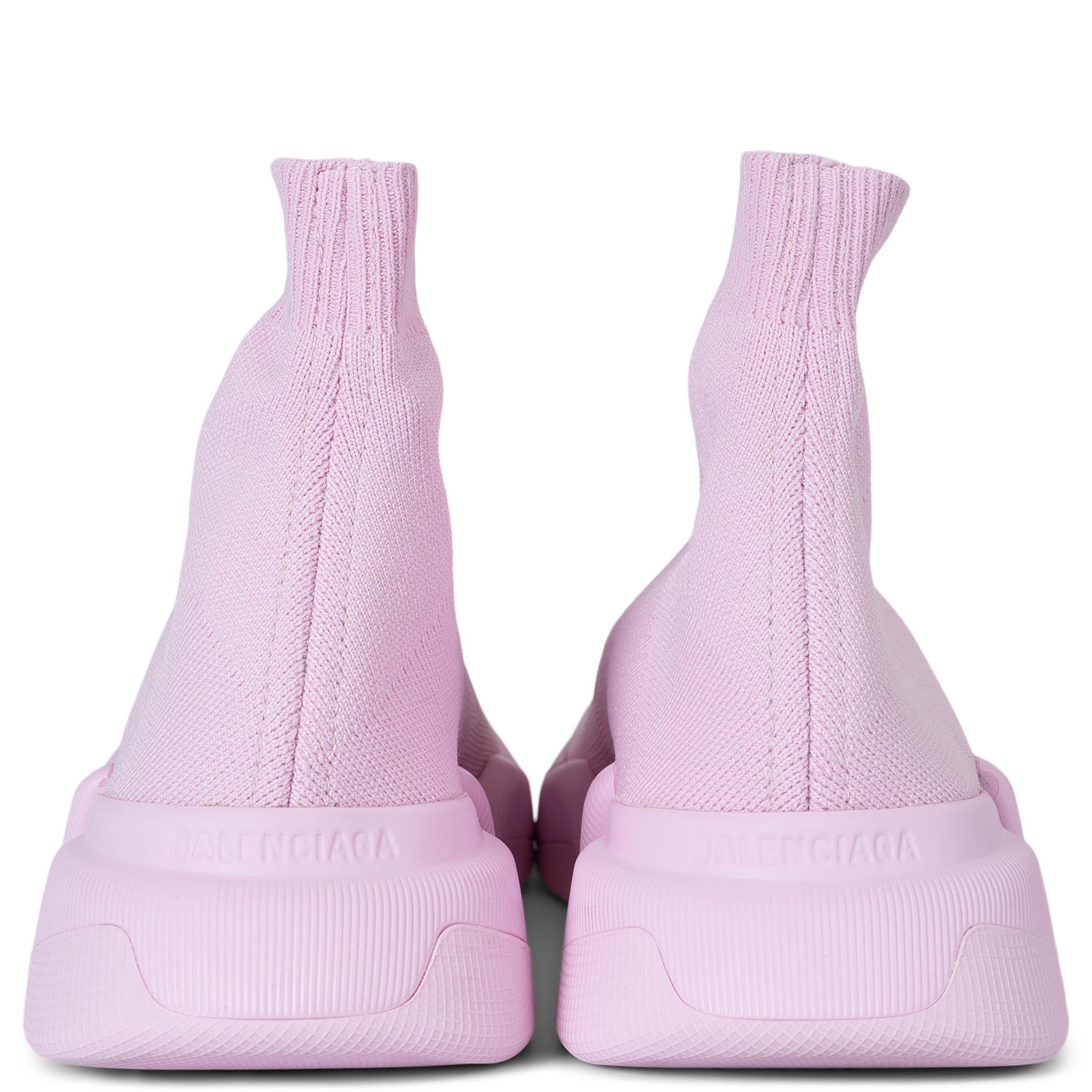 BALENCIAGA light pink 2020 SPEED 2.0 SOCK Sneakers Shoes 38 In Excellent Condition For Sale In Zürich, CH