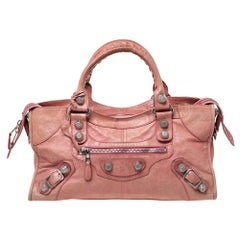 Balenciaga Light Pink Leather Part Time SGH Tote