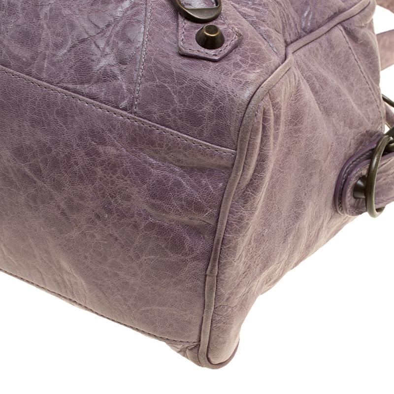 Balenciaga Lilac Leather Box Bag 4