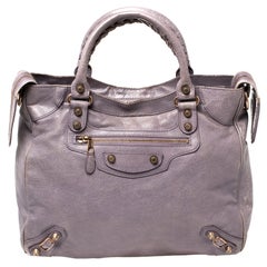 Balenciaga Lilac Leather RH Velo Tote