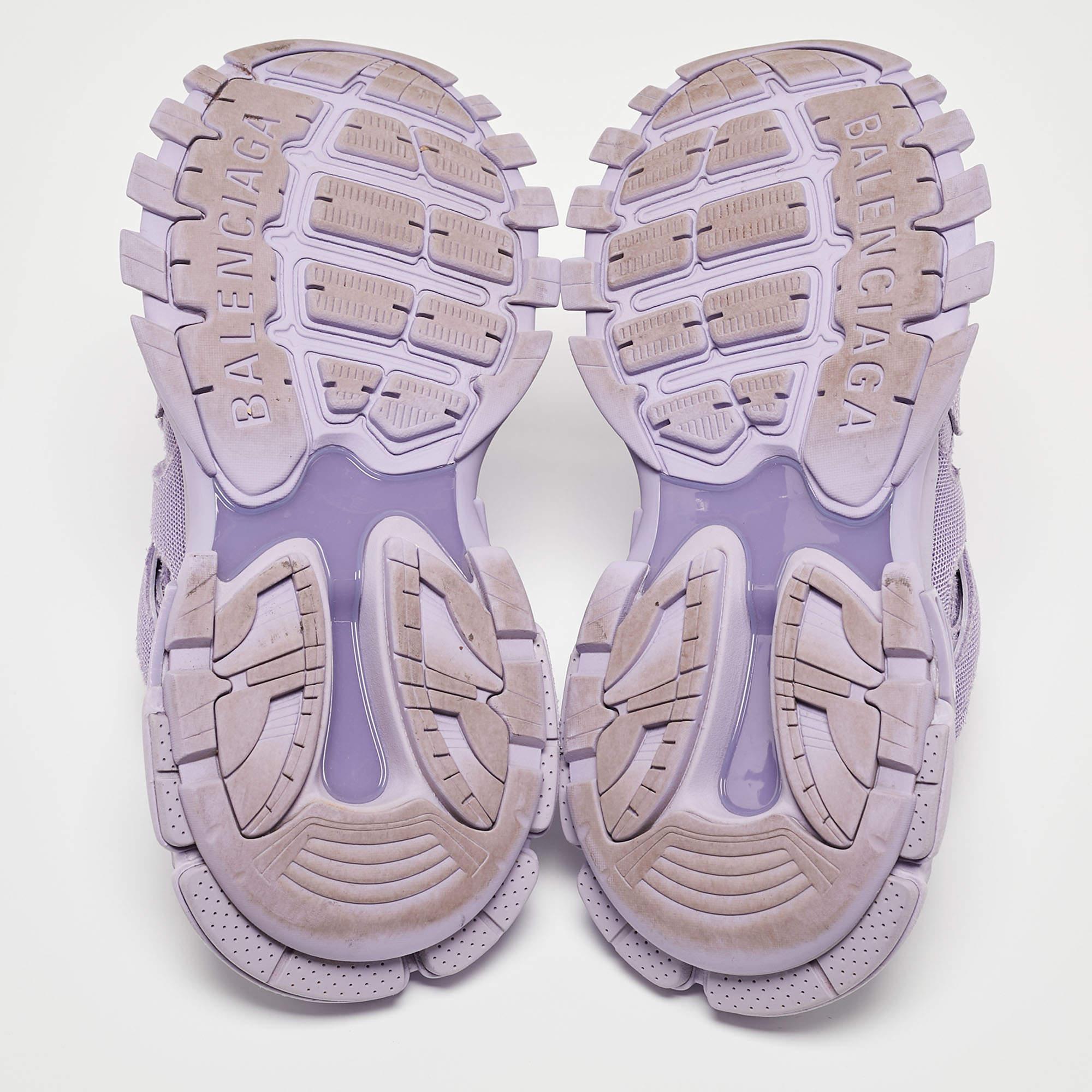 Balenciaga Lilac Mesh Track Mule Sneakers Size 39 For Sale 4