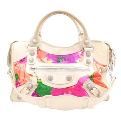 Balenciaga Limited Edition Floral Giant City 2way 123018 Multicolor Shoulder Bag