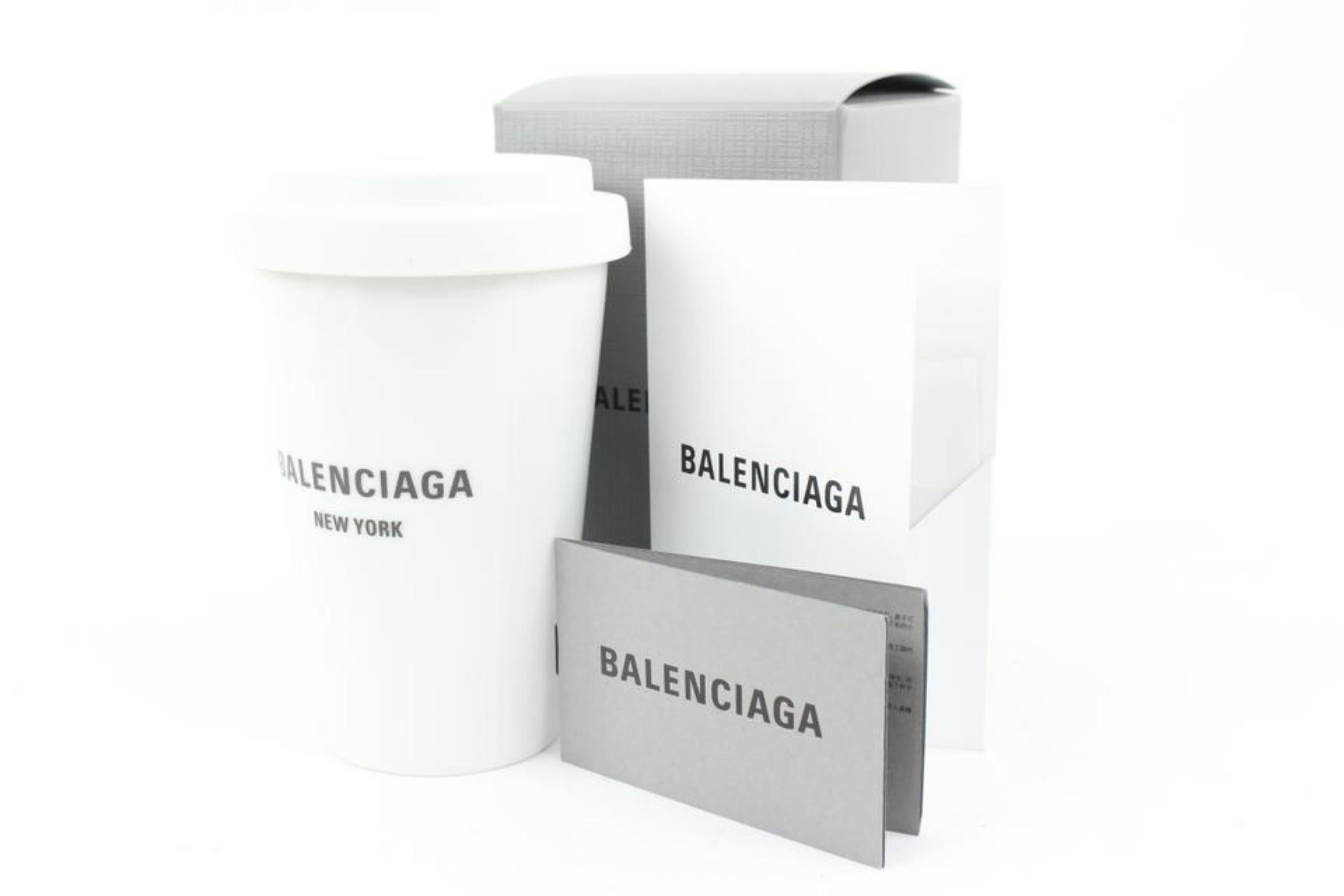 Balenciaga Limited Sold Out White New York Cities Coffee Cup 80ba24s
Made In: China
Measurements: Length:  3.5