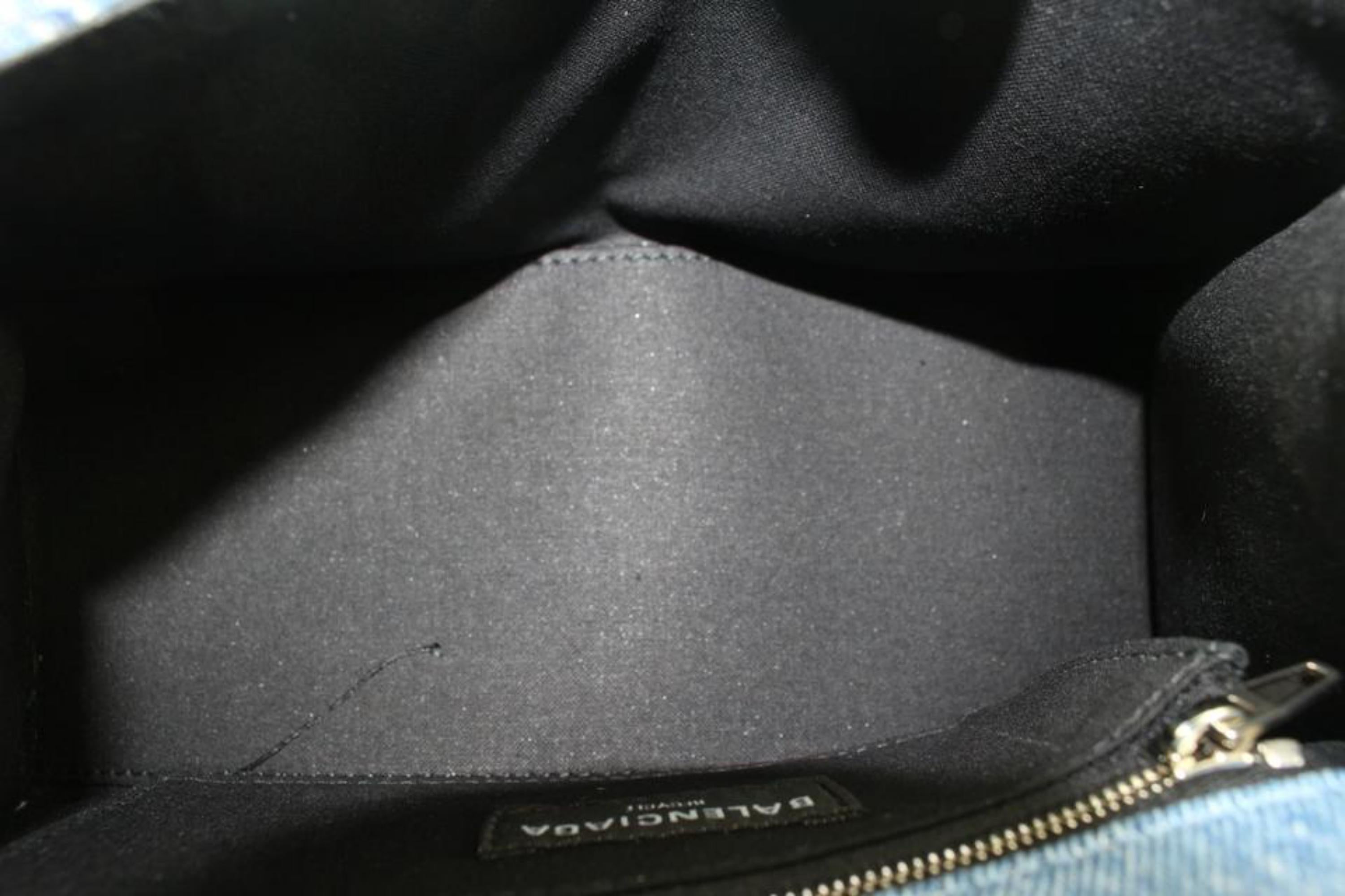 Balenciaga - Denim recyclé, édition limitée  Petit sac à main en forme de sablier avec poignée supérieure 124ba5 5