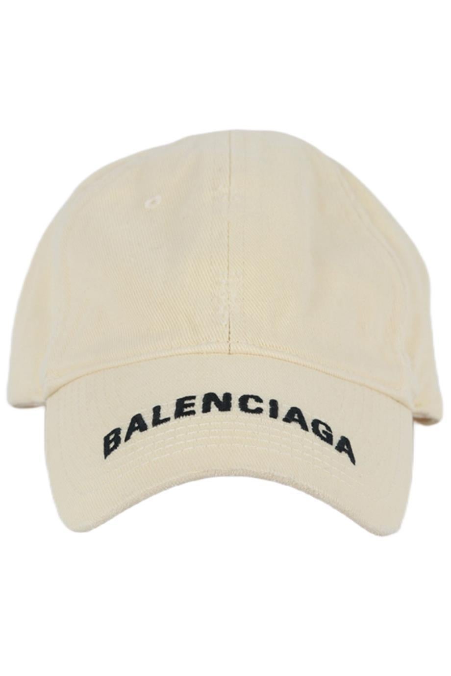 Balenciaga Logo Embroidered Cotton Twill Baseball Cap Large For Sale at  1stDibs | what size is a large baseball cap