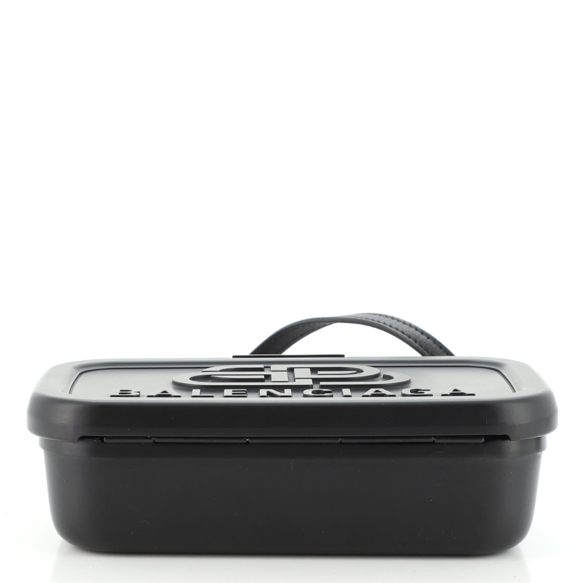 Lunchbox-Tasche aus Kunststoff mit Logo von Balenciaga für Damen oder Herren