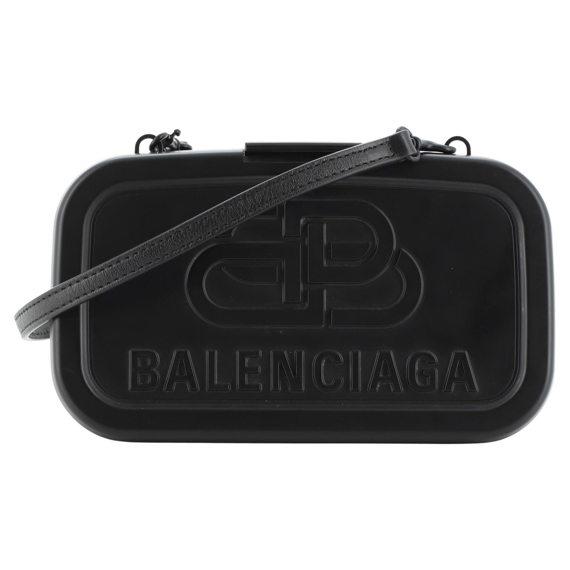 Balenciaga Lunch Box Black Small Shoulder Bag 638207  Queen Bee of Beverly  Hills