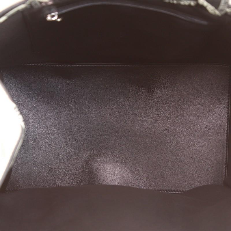 Black Balenciaga Logo Market Shopper Tote Leather Small