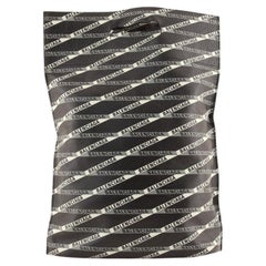 Balenciaga Logo Market Shopper Tote Bedrucktes Leder Nord-Süd