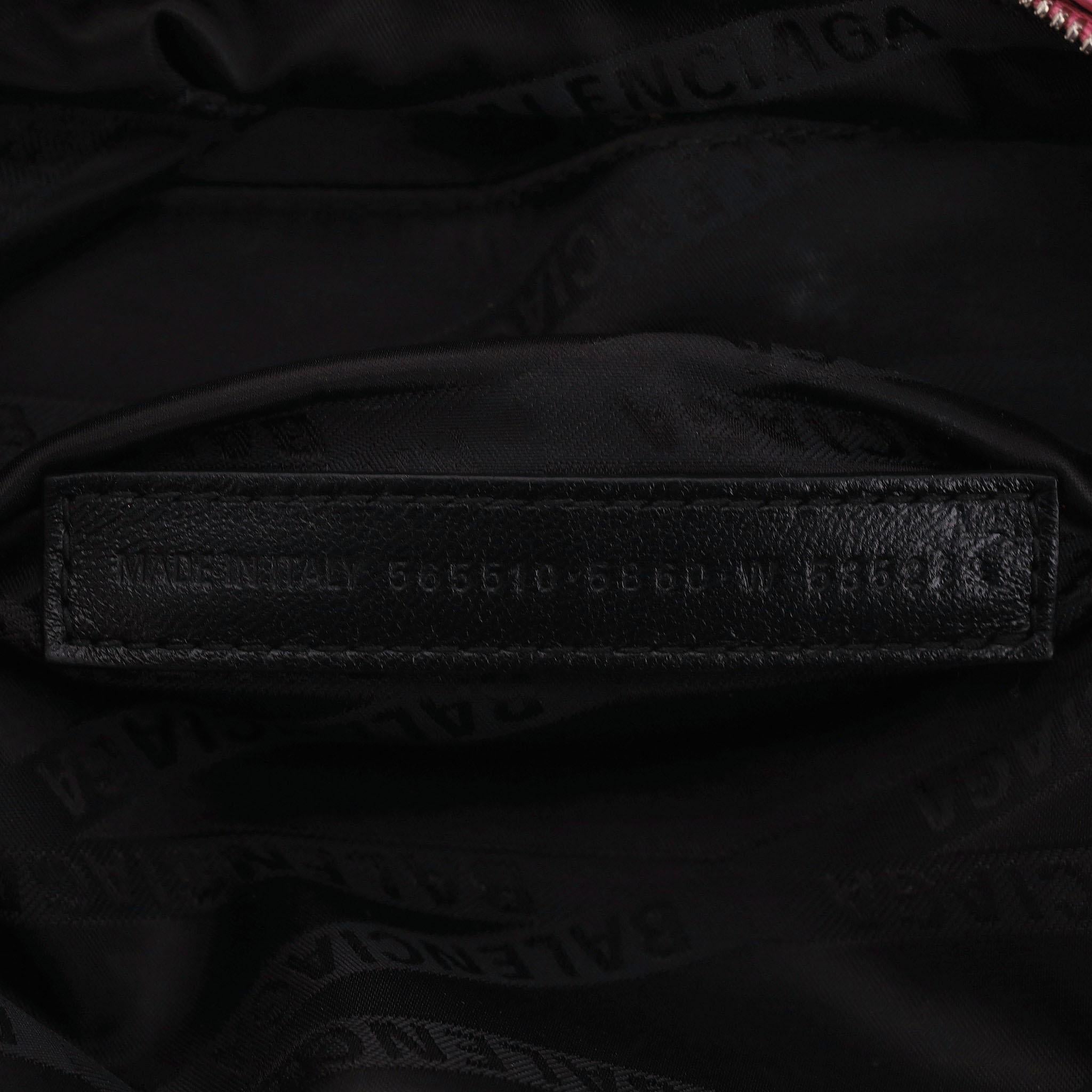 Balenciaga Logo Souvenir Leather Belt Bag For Sale 3