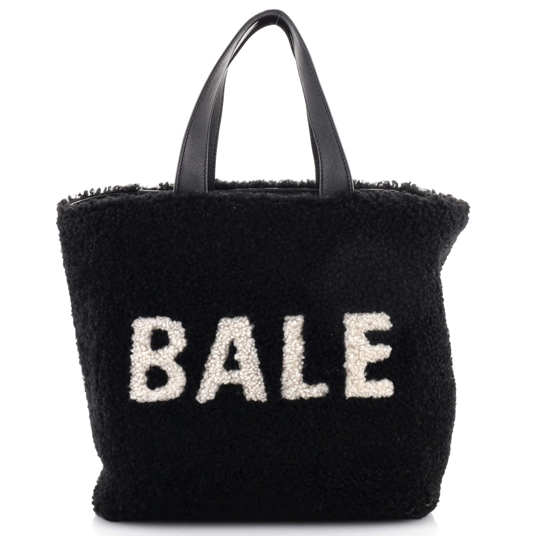 balenciaga shearling bag