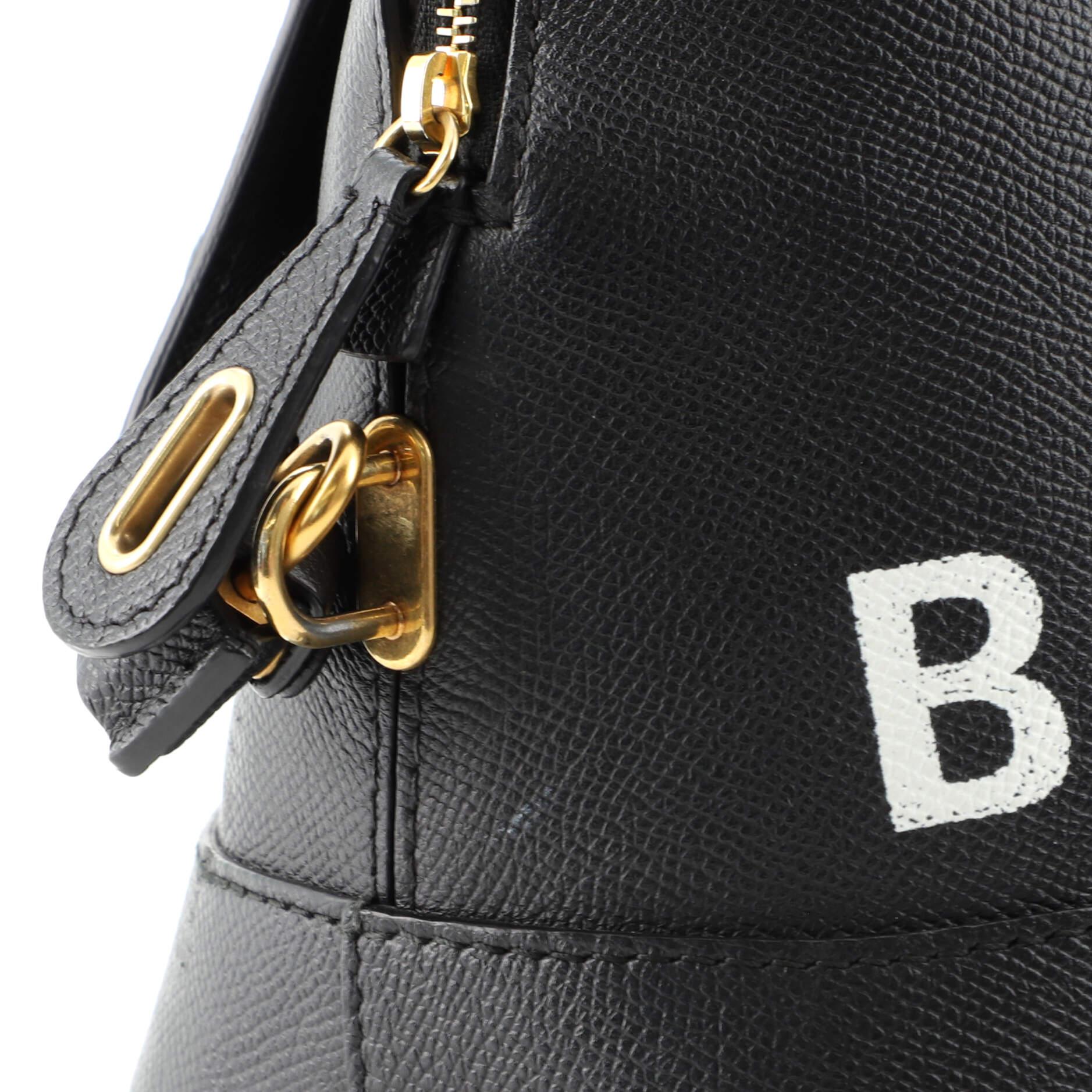 Balenciaga Logo Ville Bag Leather Small 1