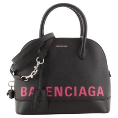 Balenciaga Logo Ville Bag Leather Small