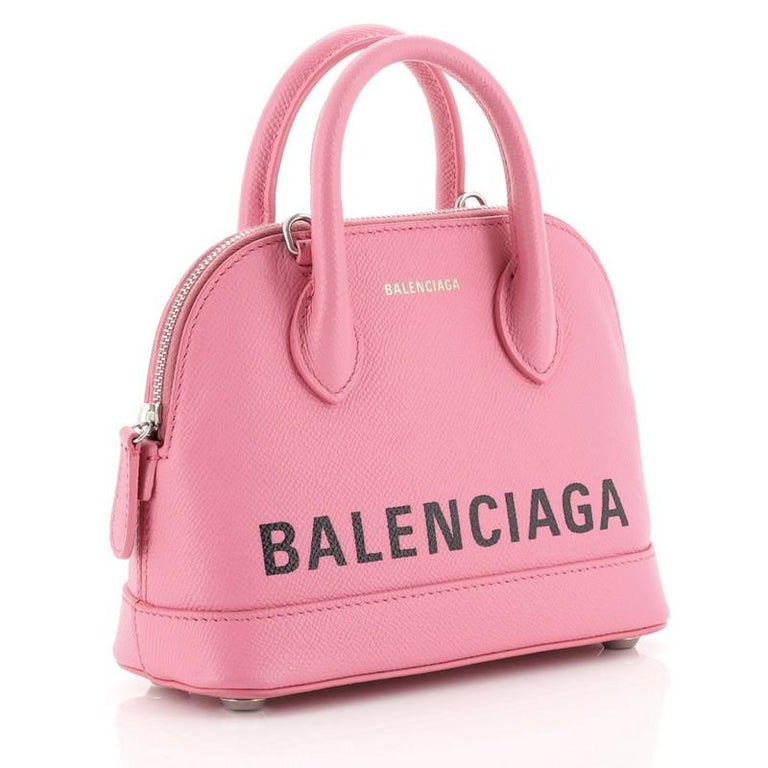 pink balenciaga ville bag