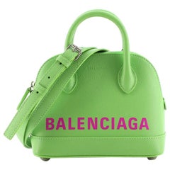 Balenciaga Logo Ville Bag Leather XXS