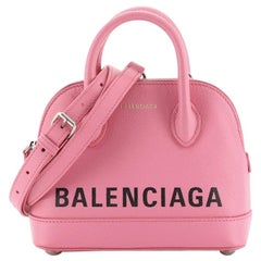 Balenciaga Logo Ville Bag Leather XXS