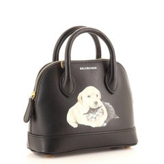 Balenciaga Logo Ville Bag Printed Leather XXS