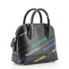 Balenciaga Logo Ville Bag Printed Leather XXS