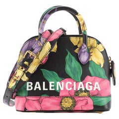 Balenciaga Logo Ville Bag Printed Leather XXS