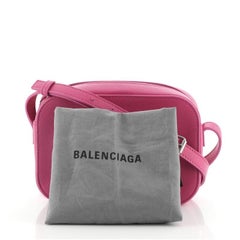 Balenciaga Logo Ville Camera Bag Leather XS