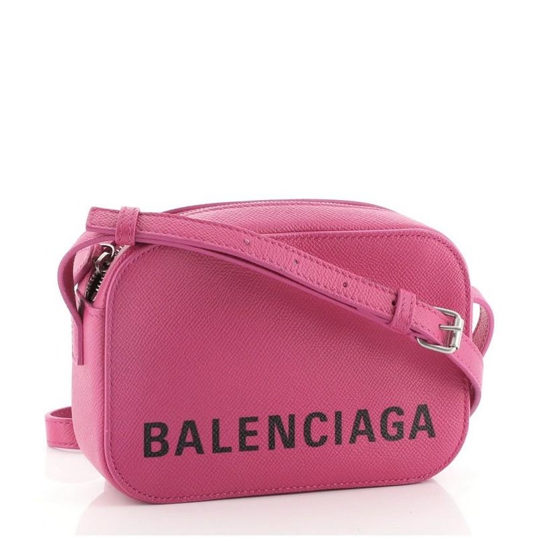 Balenciaga Logo Ville Camera Bag Leather XS at 1stDibs