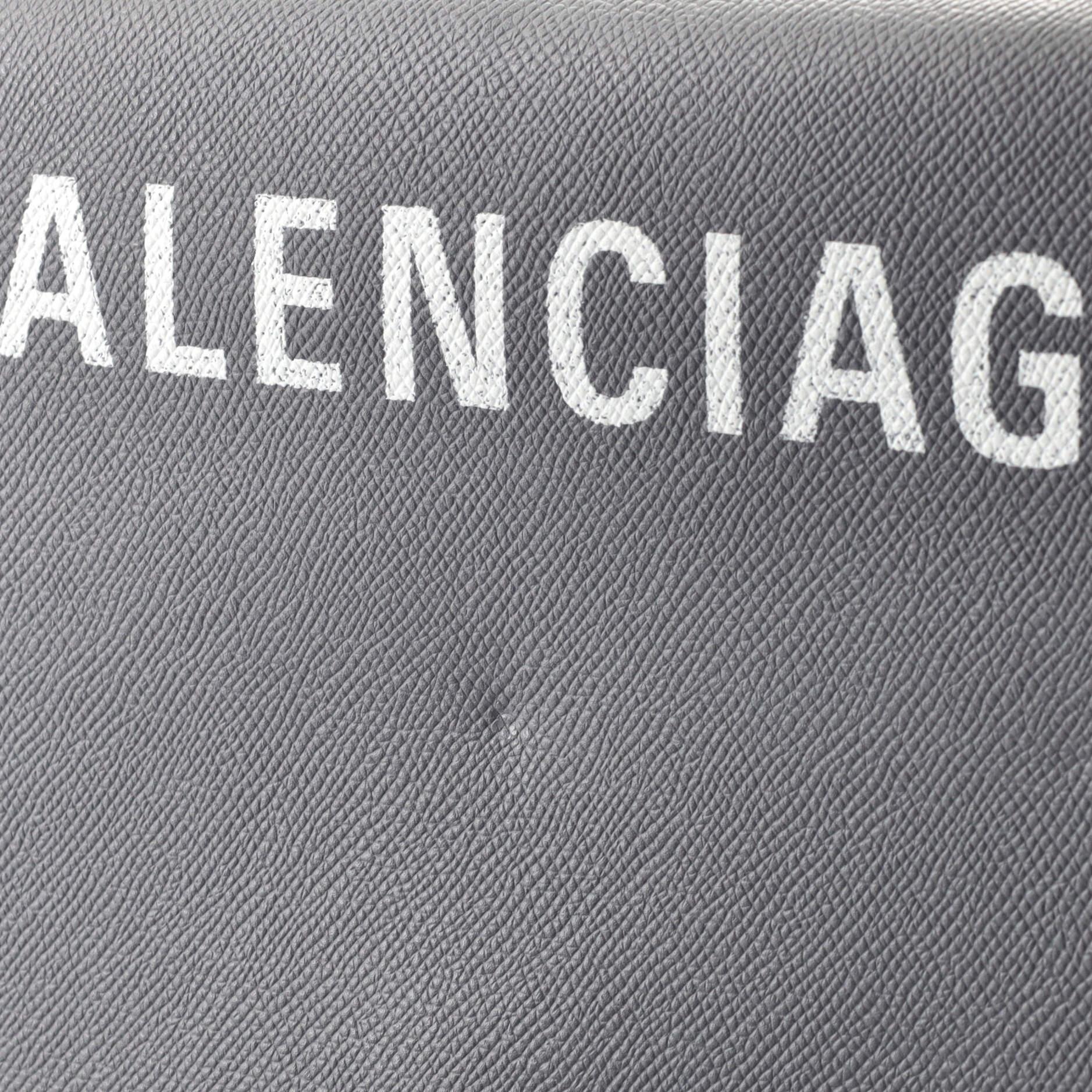 Balenciaga Logo Ville Day Bag Leather Small In Good Condition In NY, NY