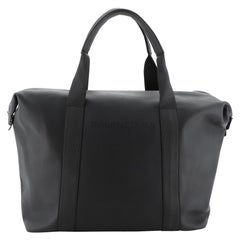 Balenciaga Logo Zip Satchel Leather Large