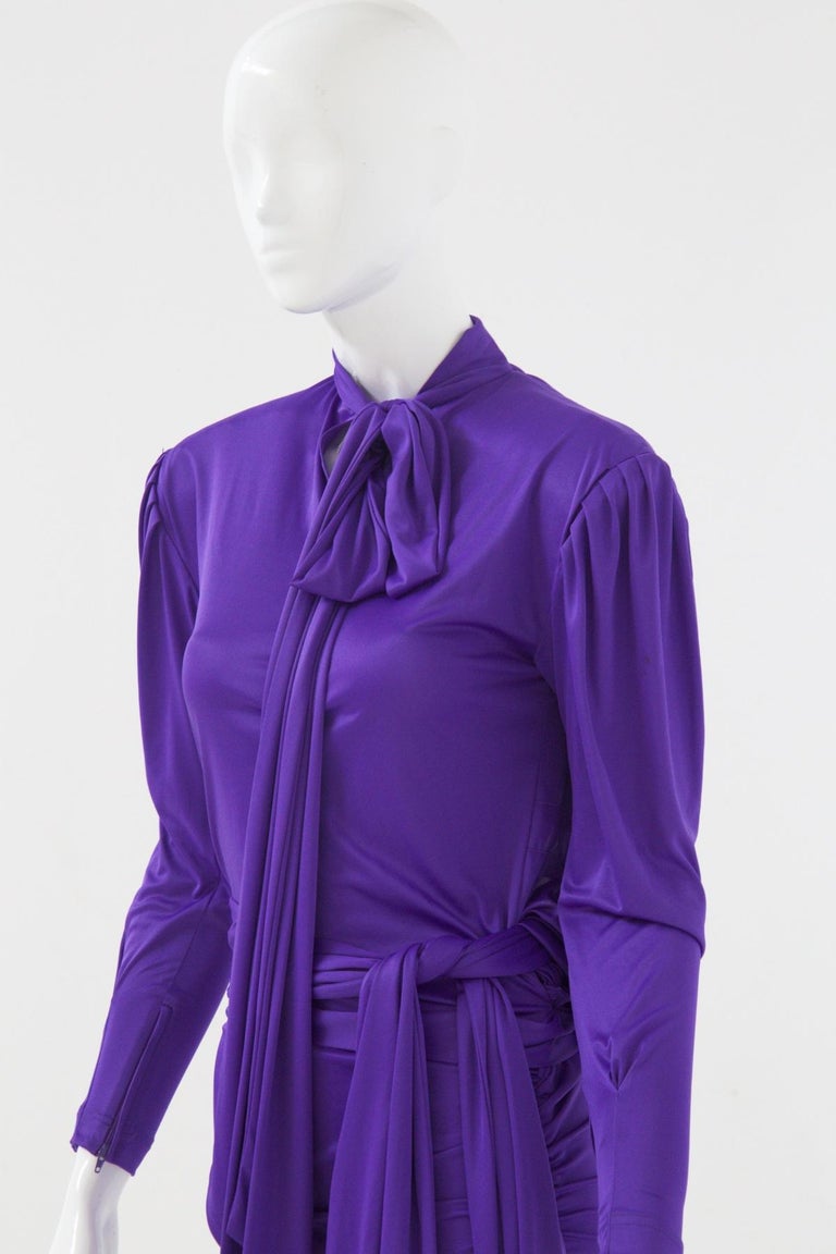 Balenciaga Luxurious Vintage Purple Dress For Sale at 1stDibs | balenciaga  purple dress
