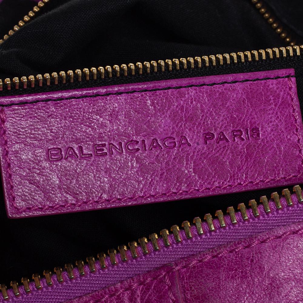 Balenciaga Magenta Leather GGH Work Tote 2