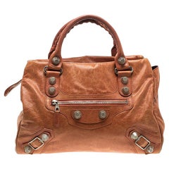 Balenciaga Mandarin Leather Giant 21 Midday Tote