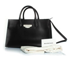 Balenciaga, Marmor-Tasche in Schwarz
