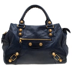 Balenciaga Marine Leather Giant 21 Midday Bag