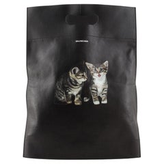 Market Fold Over Tote aus bedrucktem Leder von Balenciaga
