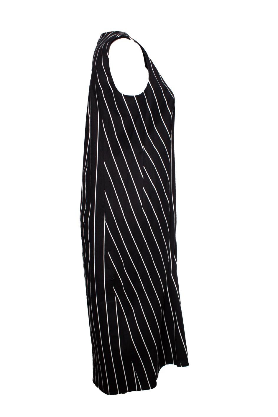 Balenciaga, Maxi dress with striped print In Excellent Condition For Sale In AMSTERDAM, NL
