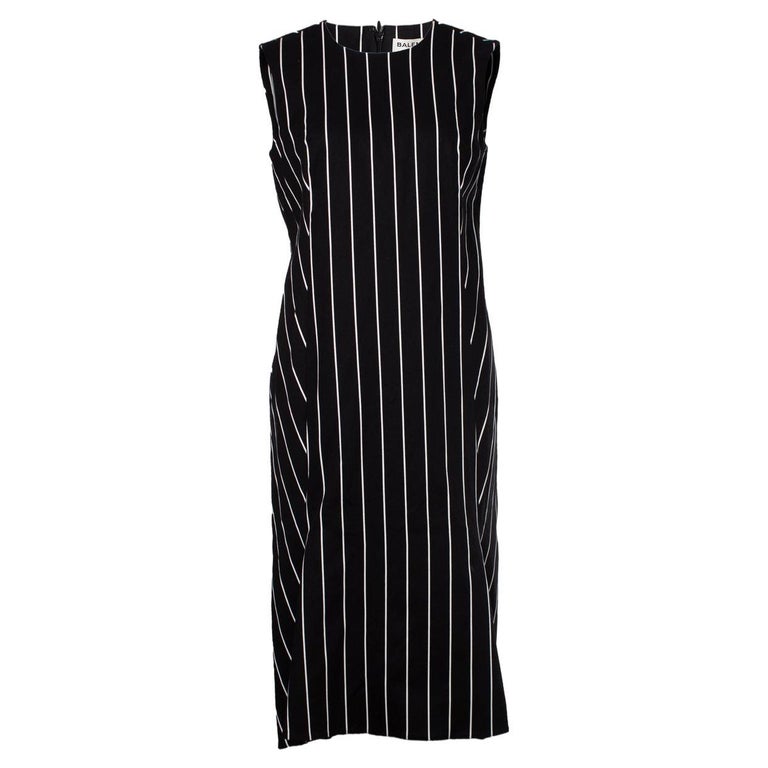 Balenciaga, Maxi dress with striped print For Sale at 1stDibs Balenciaga, Maxi dress with striped print For Sale at 1stDibs