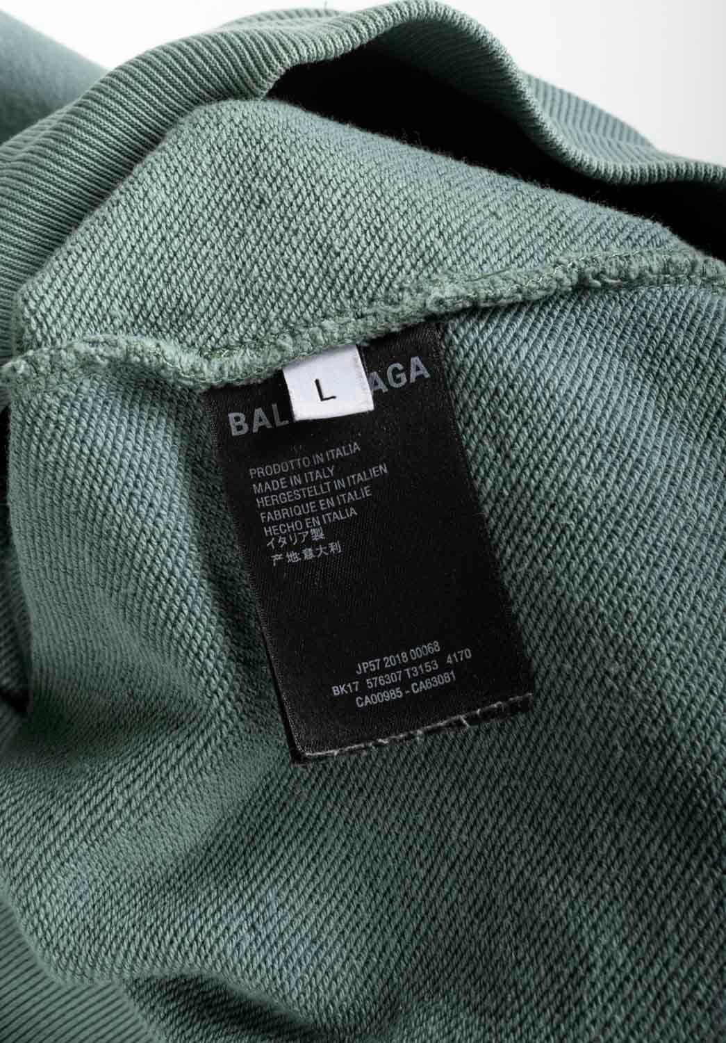 Balenciaga Men hoodie jumper sweatshirt, Size L, S1337 For Sale 3