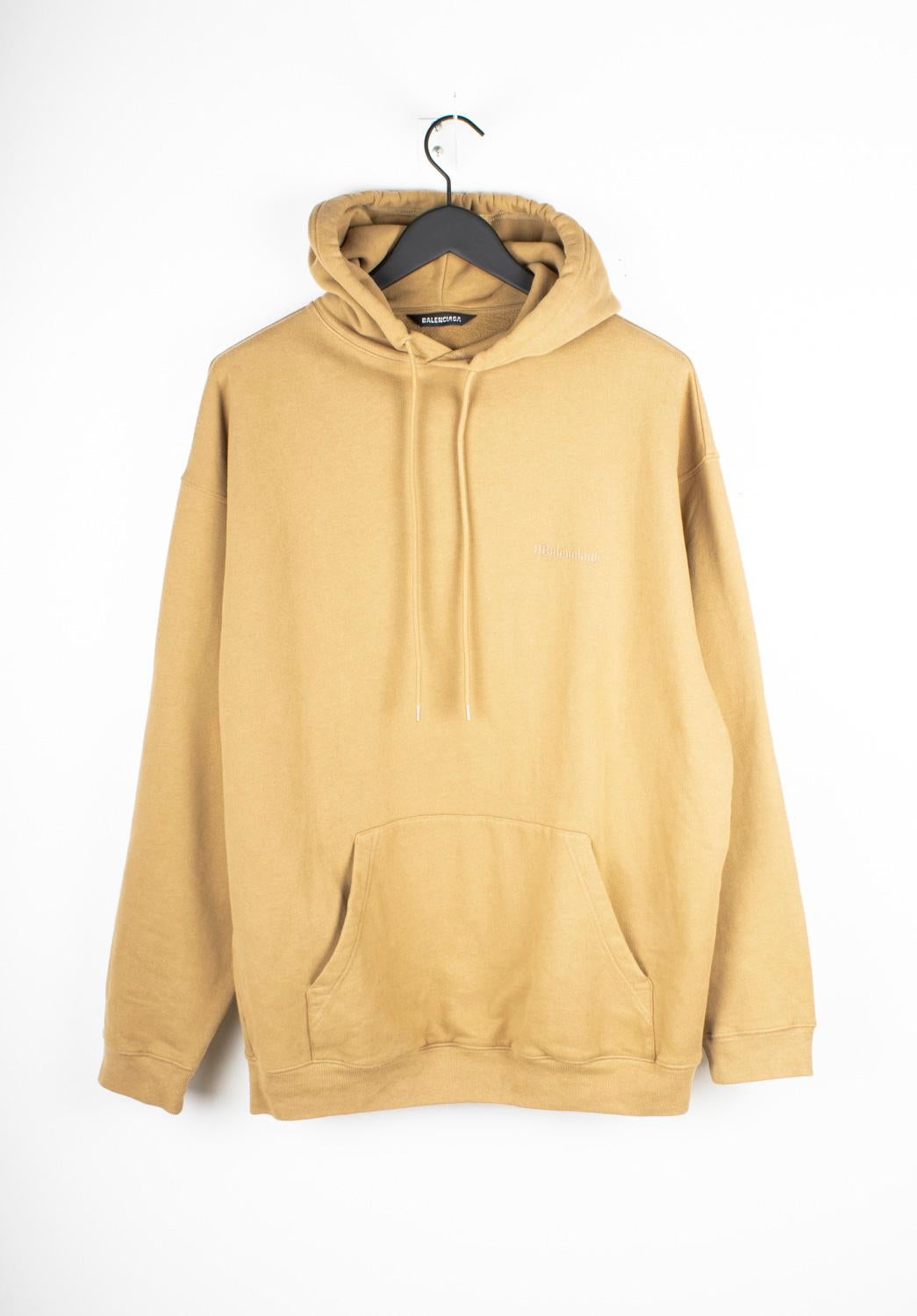 Balenciaga Men Hoodie Oversized Logo Jumper Size M, S1503 im Angebot